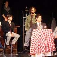 Cast Members in a scene from "Getting Even With Shakespeare"